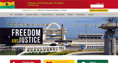 Desktop Screenshot of ghanaembassyiran.com